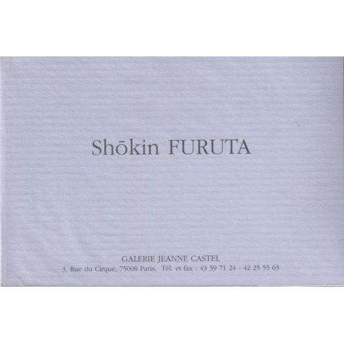Shokin Furuta - Jeux Métaphysiques Des Couleurs, Oeuvres Zen - Exposition 1995