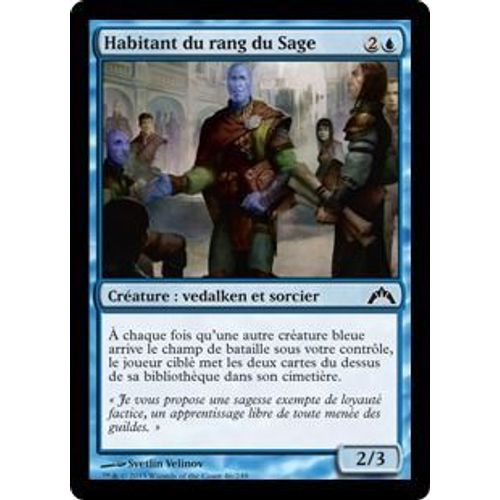 Magic The Gathering - Habitant Du Rang Du Sage (Sage's Row Denizen) - Insurrection - Commune