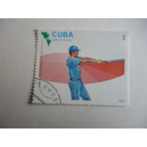 Timbre "Jeux Sportifs Panaméricains 1983 :Base Ball".