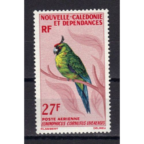 Nouvelle-Caledonie 1966 Poste Aerienne : Oiseau : Eunimphicus Cornutus Uveaensis - Timbre 27 F. Neuf ** Cote 11 ¿