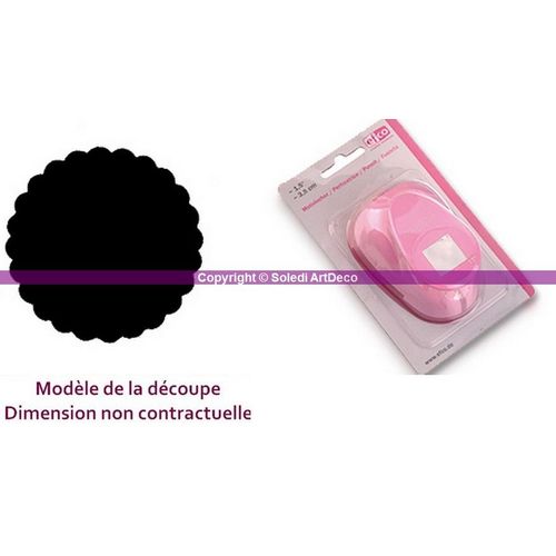 Perforatrice S, Motif Cercle Denté , 1,6 Cm, 5/8 Inch - Taille Unique