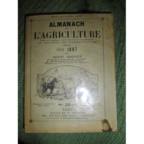 Almanach De L'agriculture Publié Pour 1905