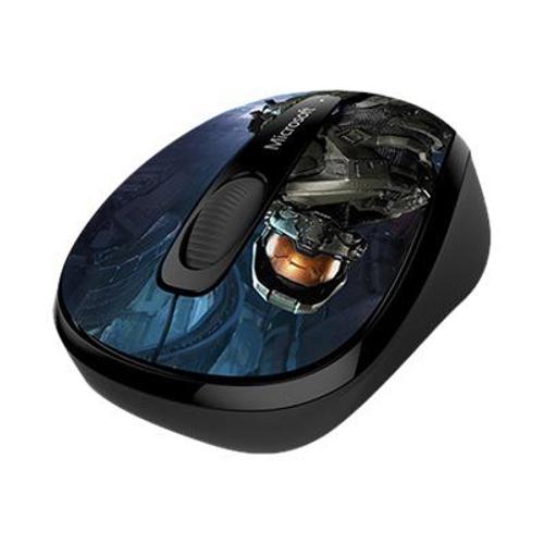 Microsoft Wireless Mobile Mouse 3500 - Halo Limited Edition: The Master Chief - souris - droitiers et gauchers - optique - 3 boutons - sans fil - 2.4 GHz - récepteur sans fil USB