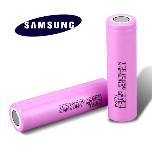 Pile accus 18650 Rechargeable 2600mAh 3.7V Li-ion Tête Plate