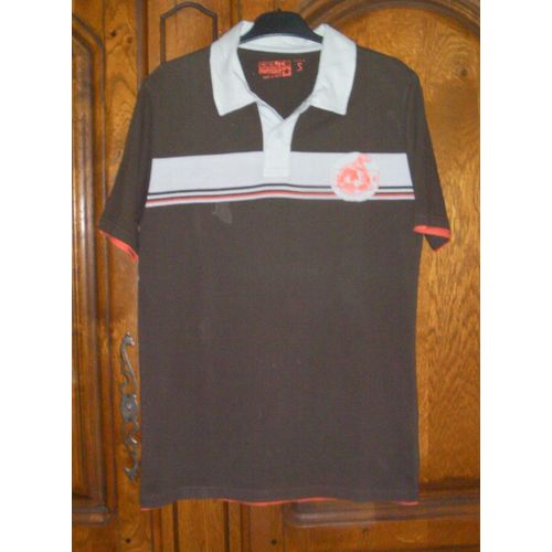 Polo Marron Marque Celio - Taille S 