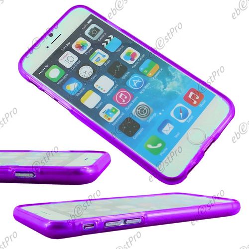 Ebeststar ® Pour Apple Iphone 6 Écran 4.7 - Film + Housse Etui Coque Silicone Gel Motif S-Line Souple, Couleur Violet
