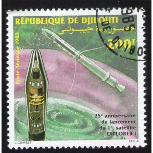 Djibouti 1983 Oblitéré Rond Used Stamp Espace Lancement Du Satellite Explorer I