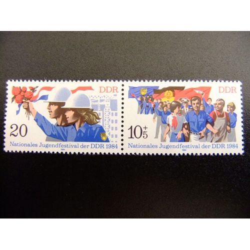 Allemagne Orientale ( Ddr) -1984 - Festival De La Jeunesse - Festival Juventud Yvert & Tellier Nº 2510 /2511 ** Mnh