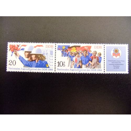 Allemagne Orientale ( Ddr) -1984 - Festival De La Jeunesse - Festival Juventud Yvert & Tellier Nº 2510 /2511 ** Mnh