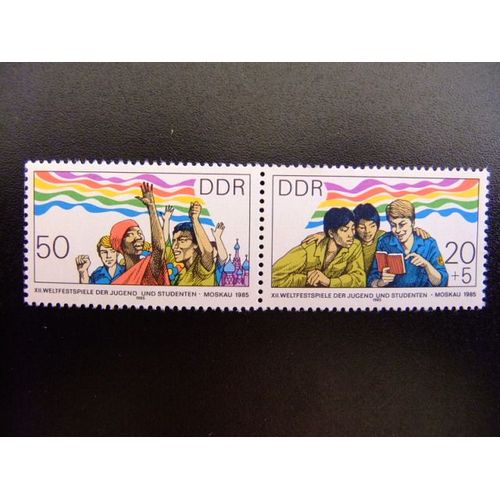 Allemagne Orientale ( Ddr) -1985 - Festival De La Jeunesse - Festival Juventud Yvert & Tellier Nº 2583 /2584 ** Mnh