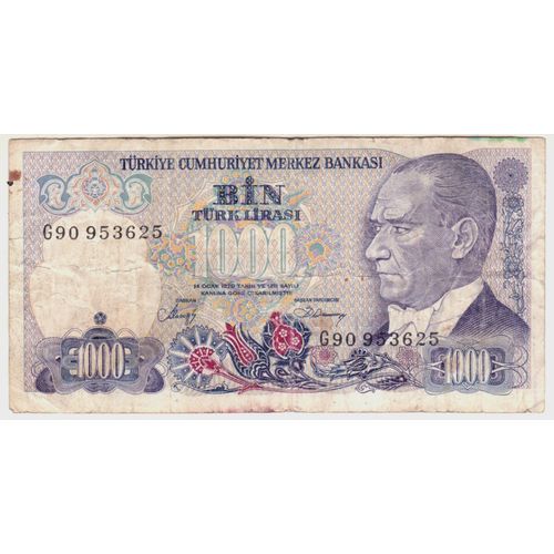 1 Billet 1000 Bin Turklirasi 
