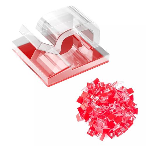 Clips De Câble Extérieurs Auto-Adhésifs 4 Pièces, Plastique Transparent