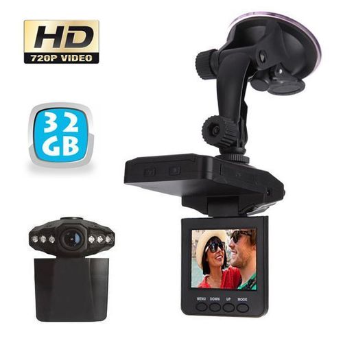 Caméra sport embarquée boite noire auto HD 720p vision nocturne 32 Go