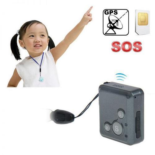 Mini traceur GPS tracker GPRS micro espion GSM télésecours SOS Noir