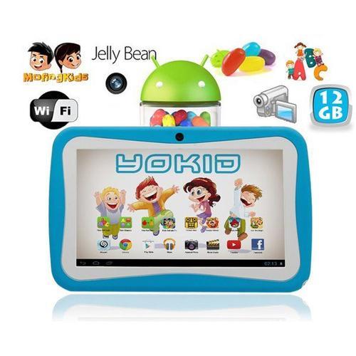 Tablette Tactile Enfant Yokid Éducative 7 Pouces Android 4.1 Bleu 12go