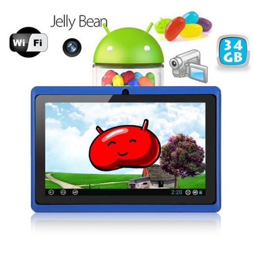 Tablette Tactile 7 Pouces Multi Touch Android Google Play Wifi 40Go Bleu YONIS
