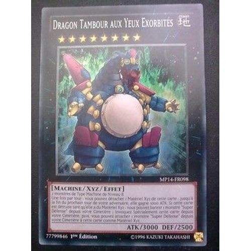 Carte Yu Gi Oh - Dragon Tambour Aux Yeux Exorbités - Mp14-Fr098 - Commune