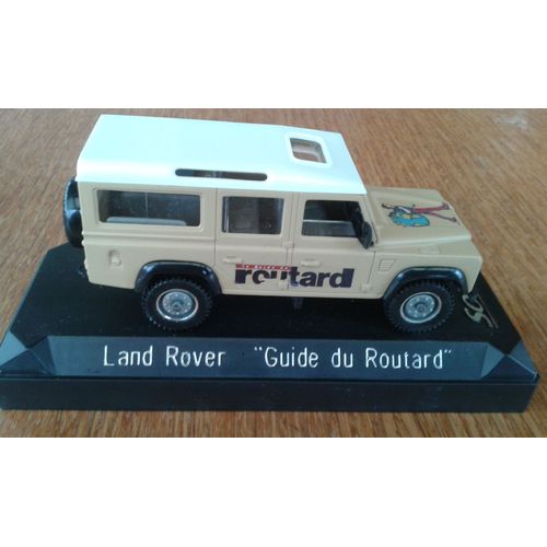 Land Rover Guide Du Routard Couleur Sable Avec Toit Blanc-Solido