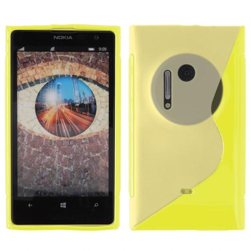 Coque Souple En Gel S-Line Jaune Lumia 1020 Nokia