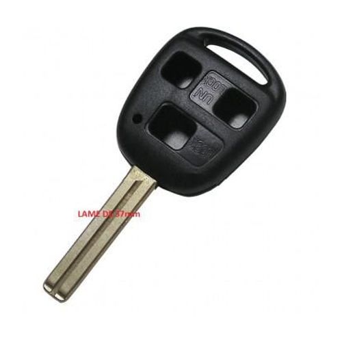 Toy33 - Coque + Lame Toyota 3 Boutons