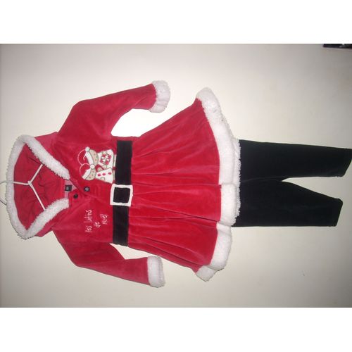 Costume De Lutin De Noël 6 Moiset Legging Noir