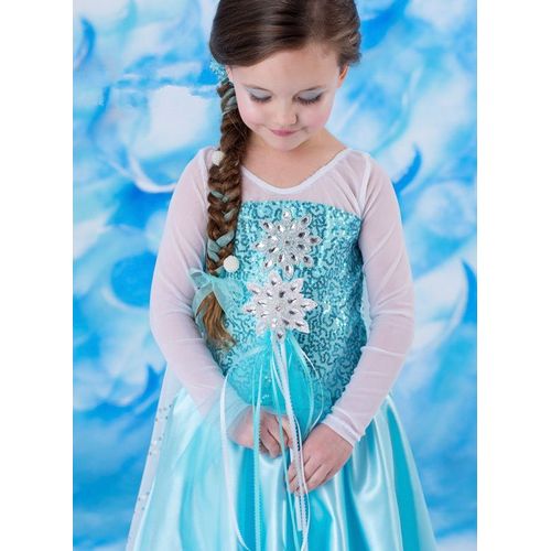 Robe Elsa Enfant 2 À 10 Ans Cosplay Déguisement La Reine Des Neiges, Tenue Princesse, Fête, Anniversaire