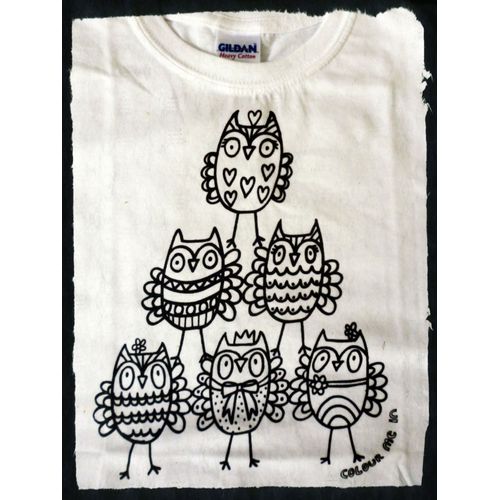T-Shirt À Colorier 3 / 4 Ans Robot Papillon Dinosaure * Fêtes Anniversaire*