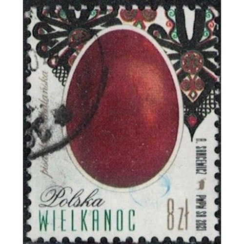 Pologne 2021 Oblitéré Used Easter Oeuf De Pâques 8 Zloty Y&t Pl 4835 Su