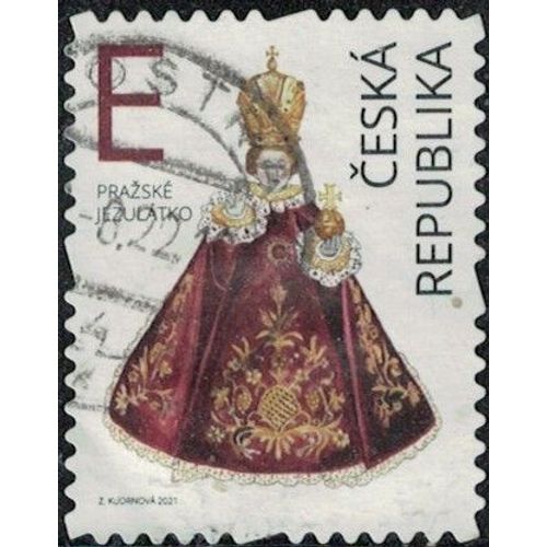République Tchèque 2021 Oblitéré Used Enfant Jésus De Prague Y&t Cz 1002 Su