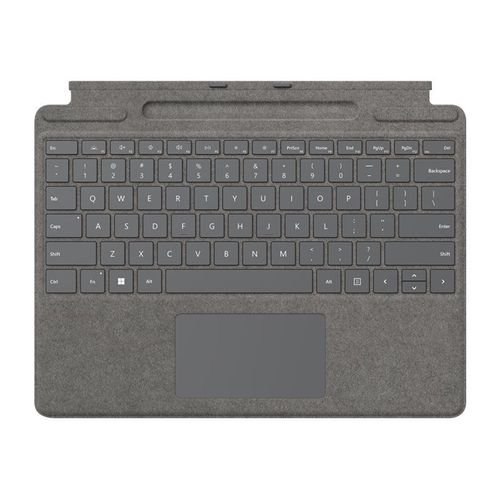 Microsoft Clavier Signature pour Surface Pro - Clavier - avec pavé tactile, accéléromètre, plateau de rangement et de chargement du Surface Slim Pen 2 - QWERTY - Italien - platine - commercial -...