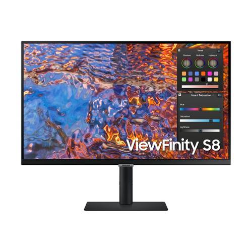 Samsung ViewFinity S8 S27B800PXP - S80PB Series - écran LED - 27" - 3840 x 2160 4K @ 60 Hz - IPS - 350 cd/m² - 1000:1 - DisplayHDR 400 - 5 ms - HDMI, DisplayPort, USB-C - noir