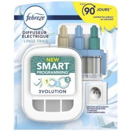 Diffuseur électrique New Smart Programming 3volution et recharge senteur linge frais Febreze