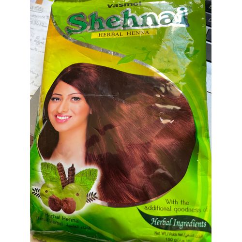 Vasmol Shehnai Plus Poudre De Hénné Brun Foncé 150 G 