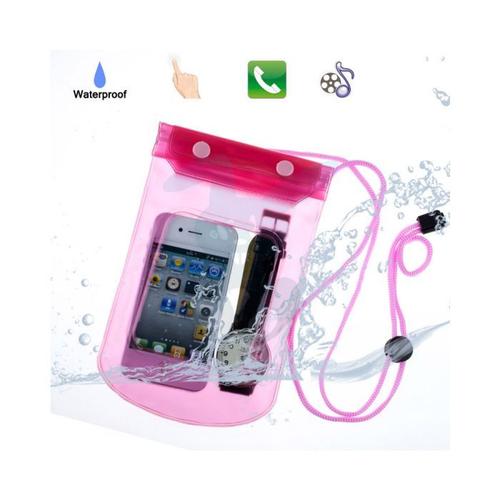 Etui Housse Etanche Waterproof Rose Nokia Lumia 520