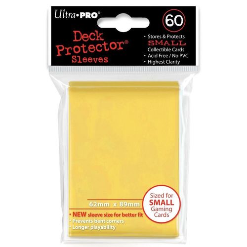 Protèges Cartes Sleeves Ultra-Pro Jaune (X 60) - Asmodee