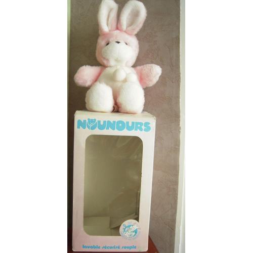 Lapin Rose Et Blanc Nounours