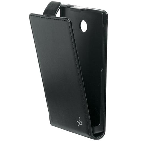 Etui Slim À Rabat Pour Nokia X Coloris Noir Lisse Aspect Mat