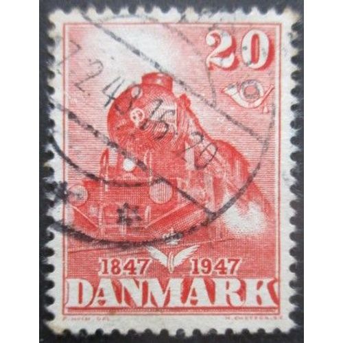 Danemark N°312 Locomotive Oblitéré