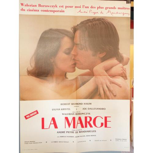 La Marge - 1976 - Affiche Originale Pliee 60 X 80 - Walerian Borowczyk - Sylvia Kristel - Joe Dallesandro - Andre Pieyre  De Mandiargues - Erotisme