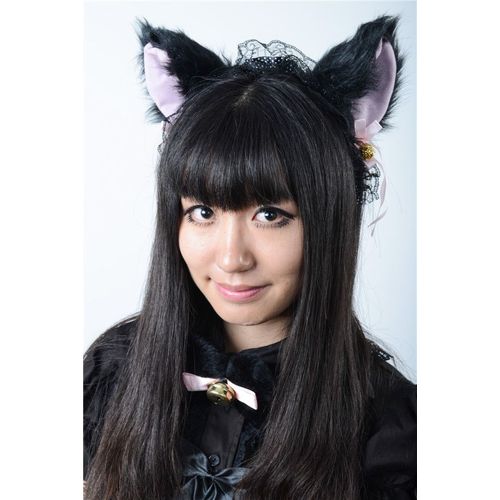 Serre Tête Pince Barrette Oreille Chat Renard Animaux Clochettes Noeuds Dentelle Pois Cosplay Neko Gothique Lolita Kawaii Manga Anime Black Sugar Mode Déguisement Chat Animaux Nekomimi Costume Paris