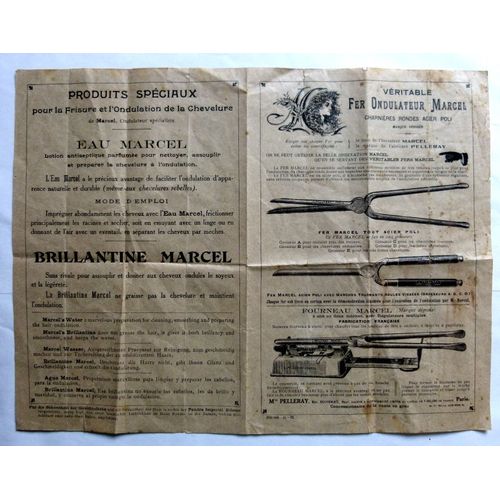 Dépliant Publicitaire Coiffure Marcel (Ancien)
