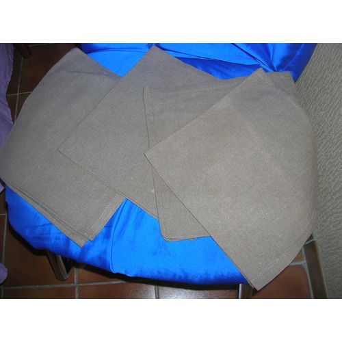 Lot De 4 Serviettes De Table 100% Coton 50 X 48 Cm