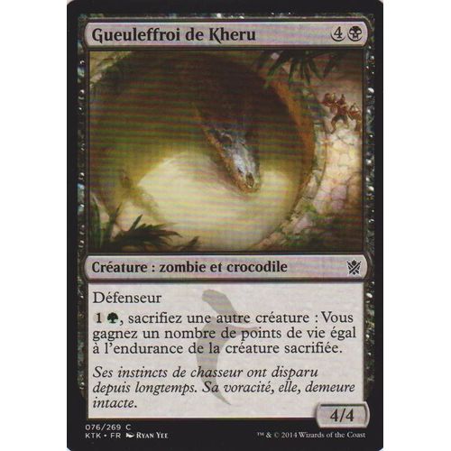 Foil Gueuleffroi De Kheru - Magic Mtg - Khans De Tarkir 