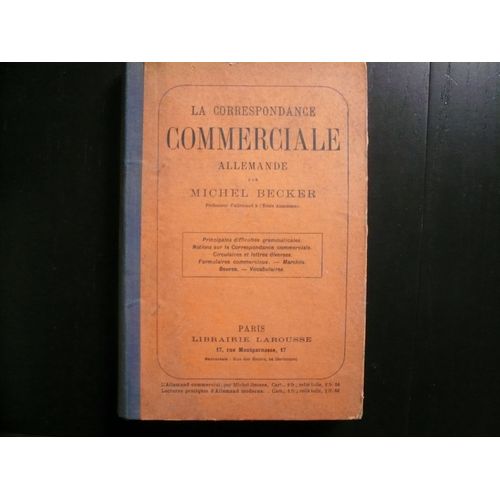 La Correspondance Commerciale Allemande