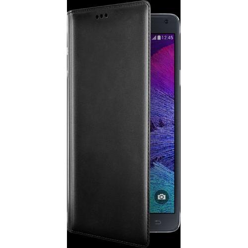 Etui Folio Noir Pour Samsung Galaxy Note 4 N910