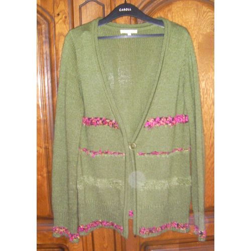 Gilet Vert Marque Jacqueline Riu - Taille Xl
