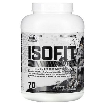 Nutrex Research Isofit, Protéines, Cookies Et Crème, 2450 G 