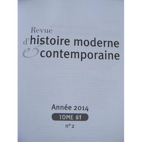 Revue Histoire Moderne Contemporaine Neuf Et Occasion - Achat Pas Cher ...