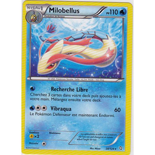 Carte Pokemon Rare " Milobellus " 2012: Vf Pv110 Dragons Exaltes