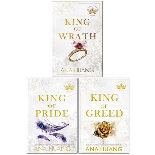 Ana Huang Kings Of Sin Series 3 Books Collection Set (King Of Wrath, King Of Pride, King Of Greed)